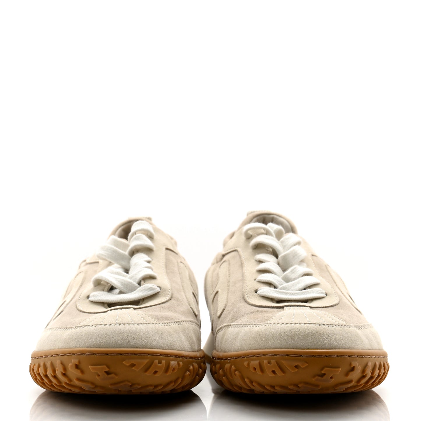 Suede Goatskin Jet Sneakers 37 Beige Esquisse Glaise