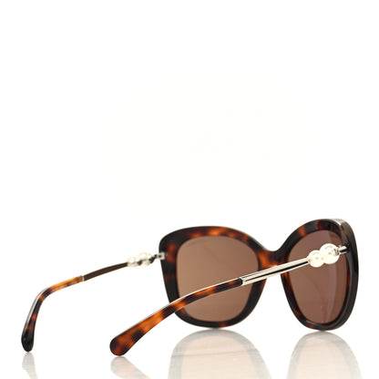 Chanel Acetate Pearl Winter Butterfly Sunglasses 5339-H Tortoise 4 of 8