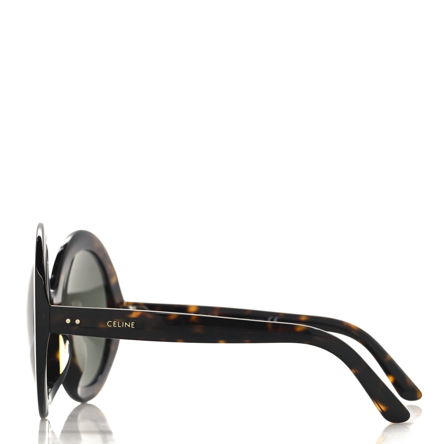 Celine Round Sunglasses CL 40081U Tortoise 3 of 7