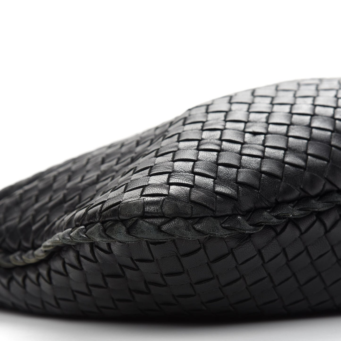 Nappa Intrecciato Large Veneta Hobo Black