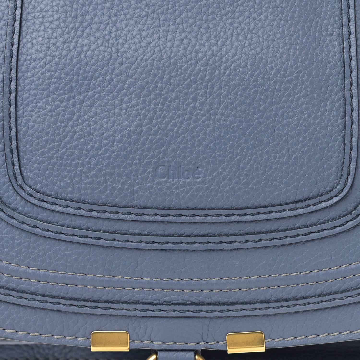 Chloe Calfskin Medium Marcie Satchel Street Blue 14 of 15