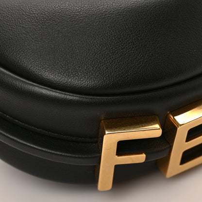 Fendi Vitello Grace Matte Nano Fendigraphy Hobo Charm Black 7 of 8