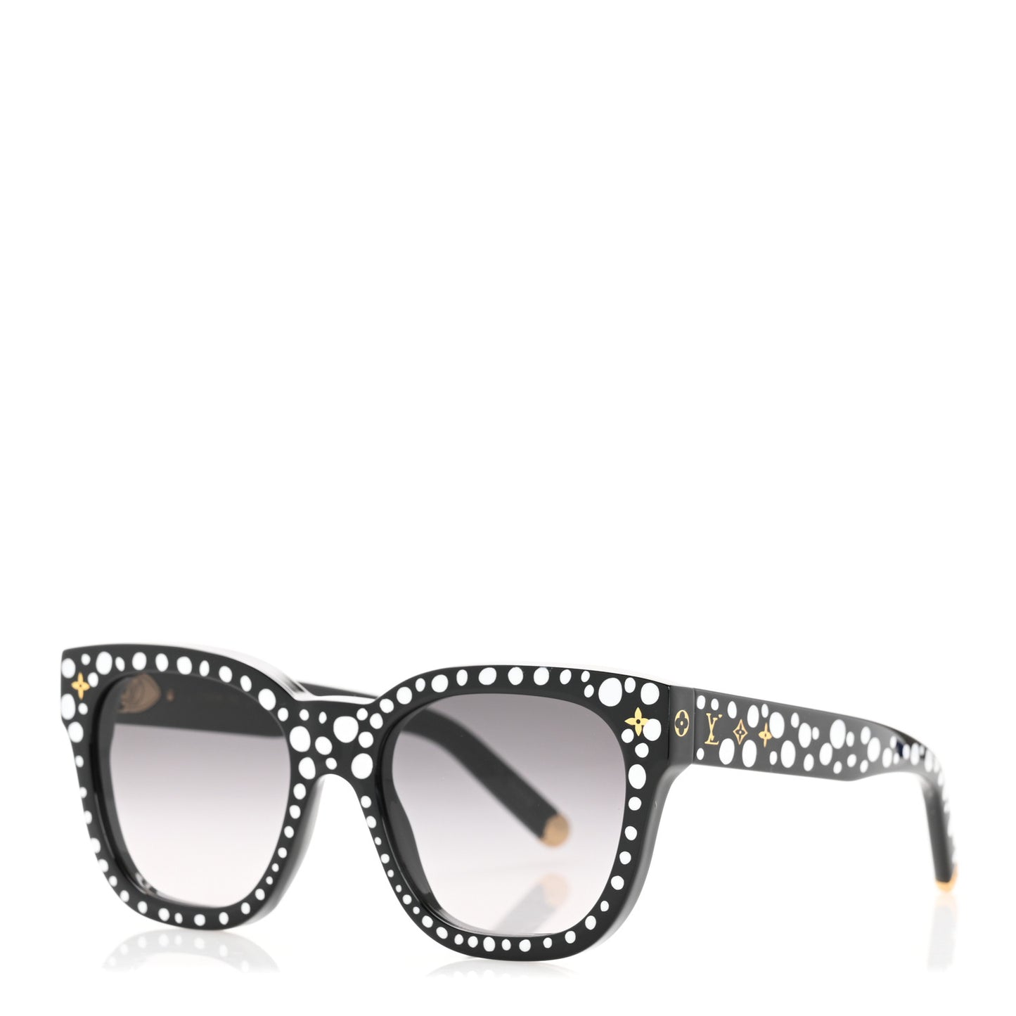 LV X YK Acetate Painted Dots Sunglasses Z1902W Black White