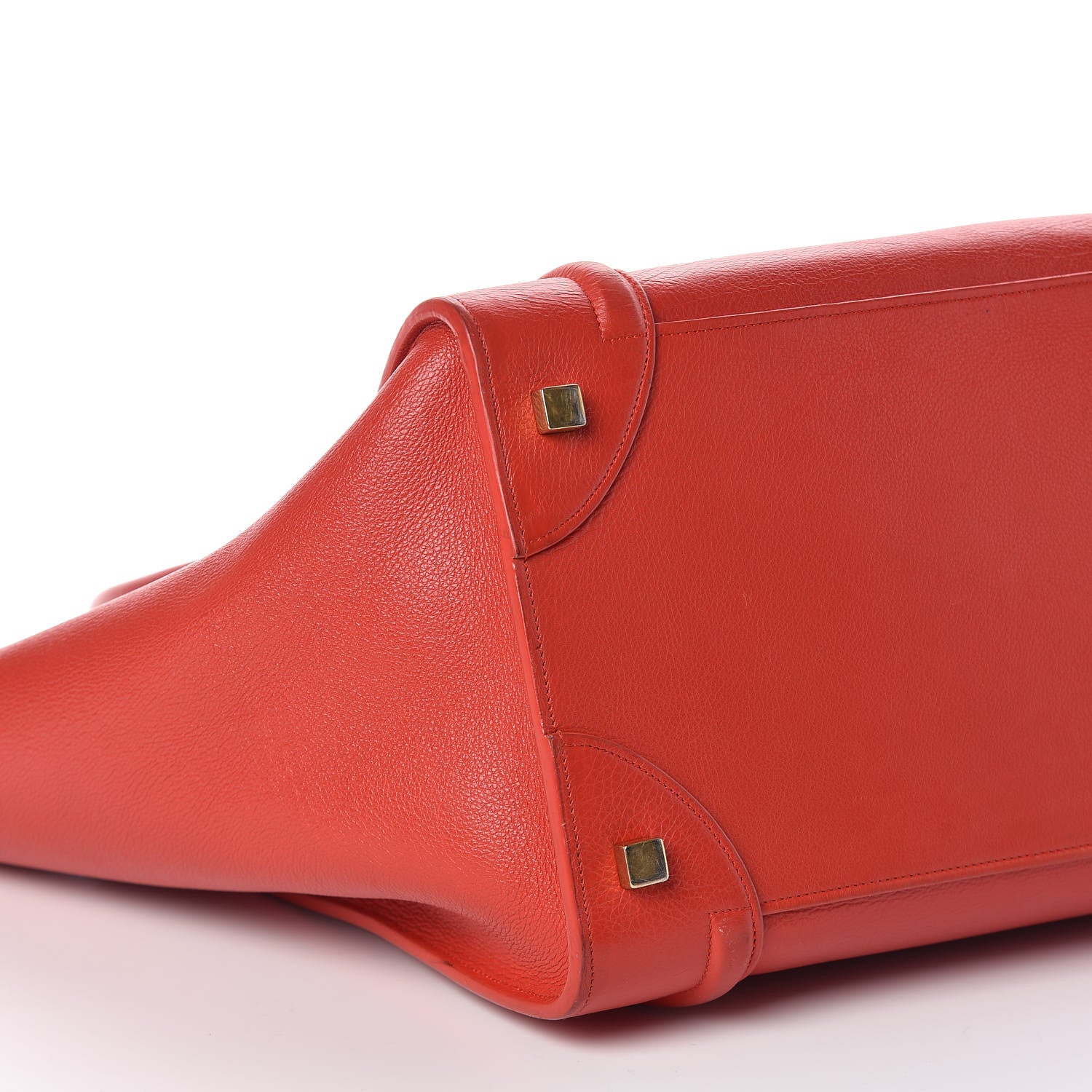 Celine Baby Calfskin Mini Luggage Coquelicot 7 of 8