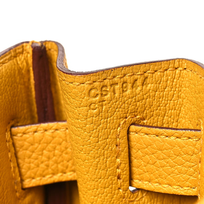Hermes Togo Kelly Retourne 28 Jaune Ambre 7 of 11
