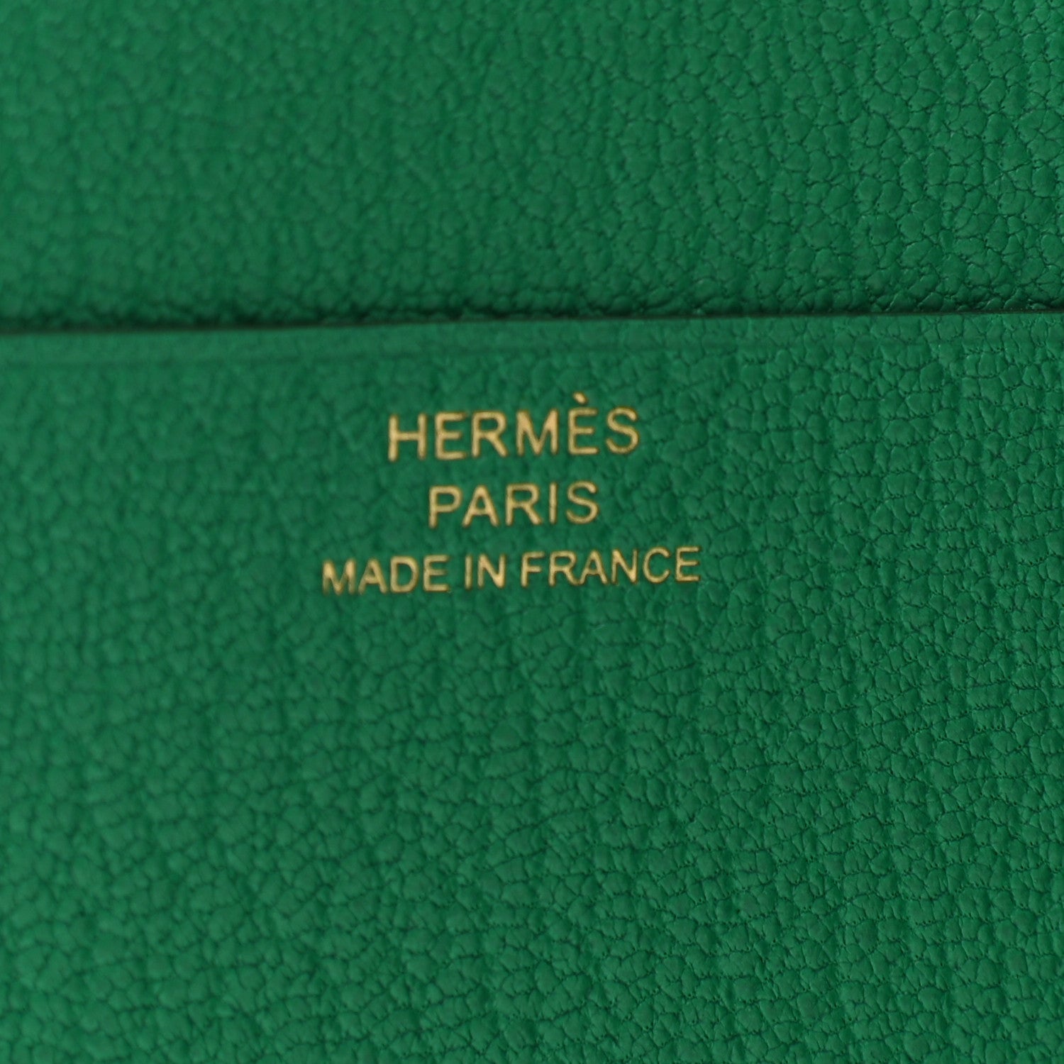 Hermes Chevre Mysore Tri-Fold Compact Bearn Wallet Menthe 6 of 6