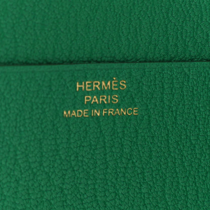 Hermes Chevre Mysore Tri-Fold Compact Bearn Wallet Menthe 6 of 6