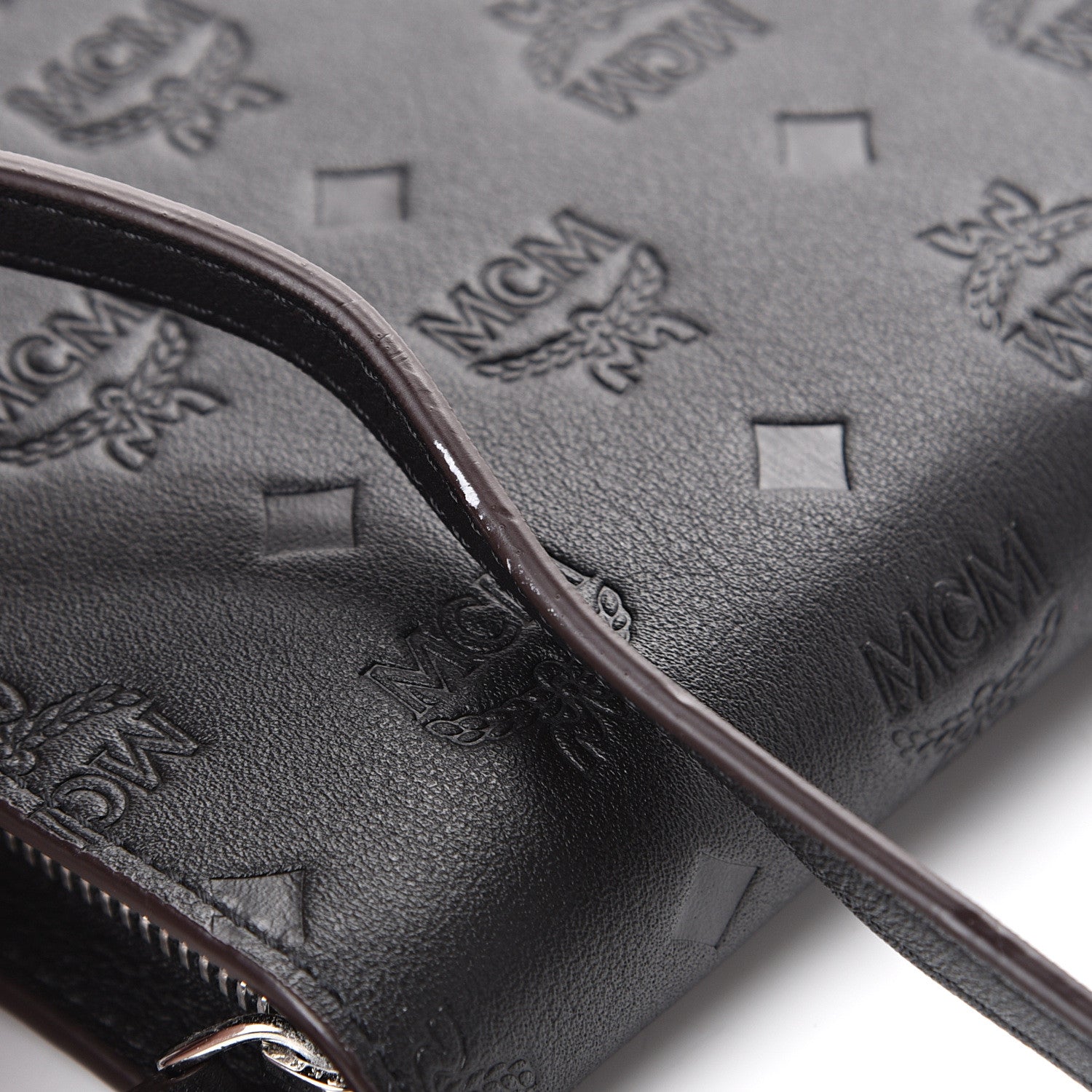 MCM Calfskin Ottomar Monogram Multi-Function Lanyard Black 12 of 12