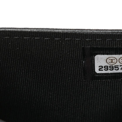 Chanel Patent Calfskin Quilted Flap Card Holder Black 8 of 8