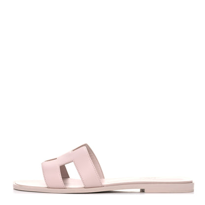 Hermes Calfskin Oran Sandals 40 Rose Petale 1 of 11