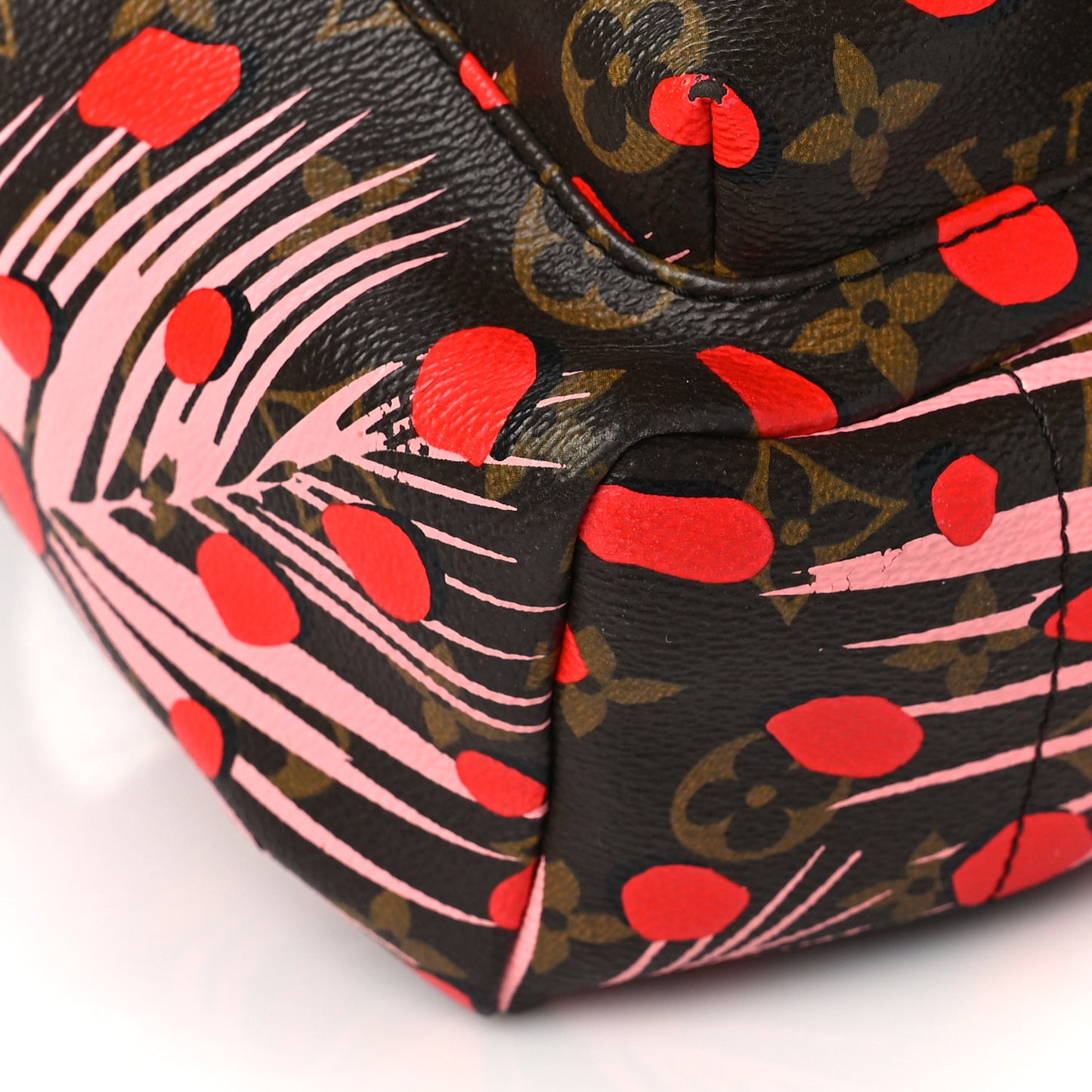 Monogram Jungle Dots Palm Springs Backpack PM Sugar Pink Poppy