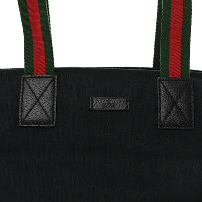 Gucci GG Monogram Small Web Handle Bucket Tote Black 8 of 12