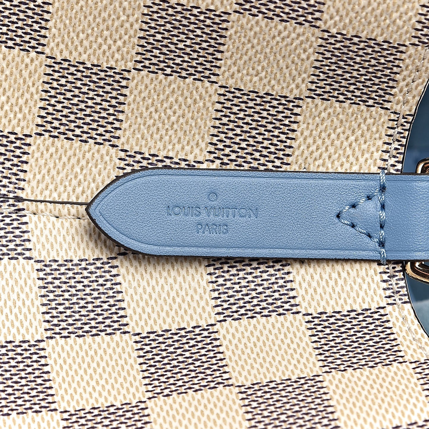 Damier Azur Neonoe MM Bleuet