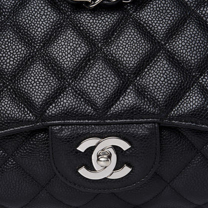Chanel Caviar Quilted Jumbo Single Flap Black 9 of 9