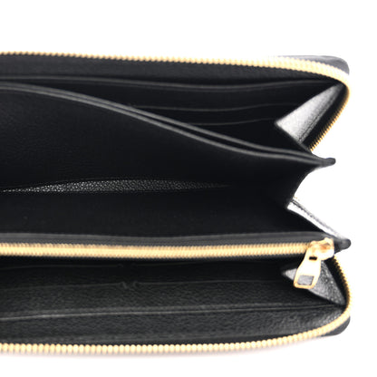 Louis Vuitton Empreinte Zippy Wallet Black 5 of 6