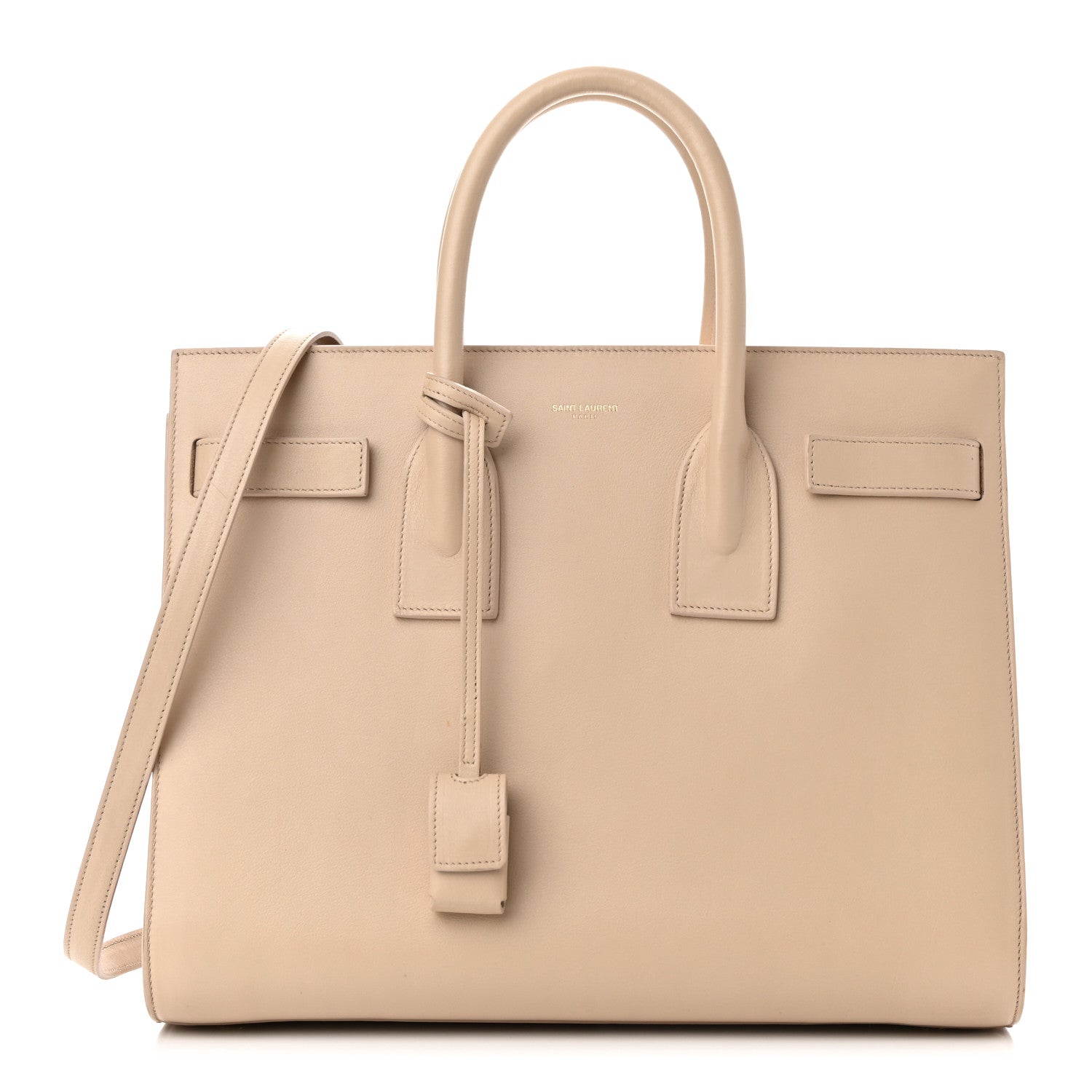 Saint Laurent Grained Calfskin Small Sac De Jour Nude Powder 1 of 15