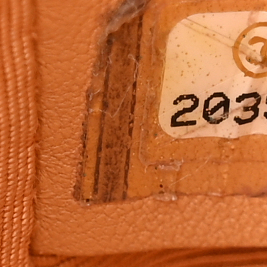 Pearl Calfskin Medium Boy Flap Gold