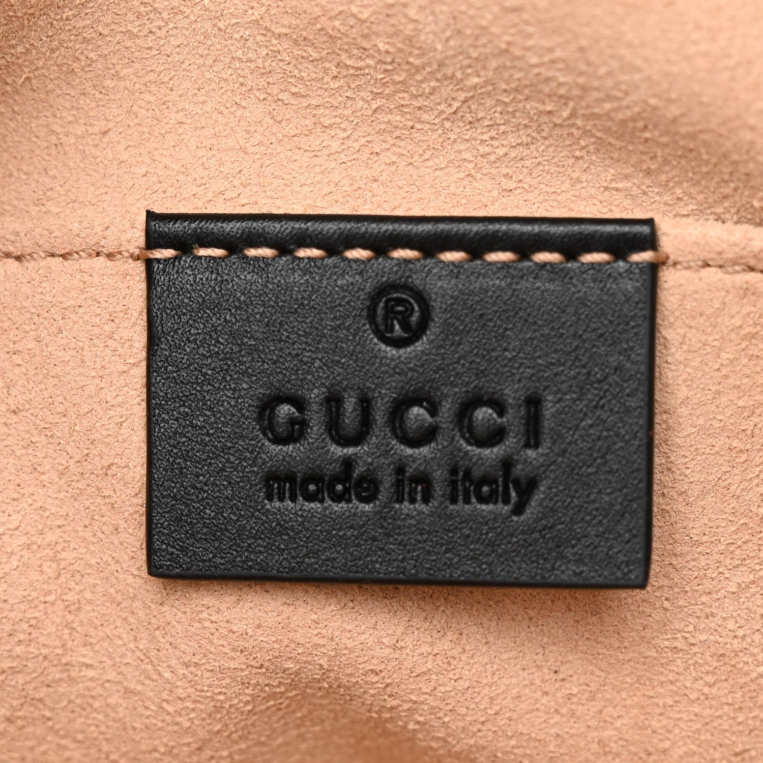 Gucci Calfskin Matelasse GG Marmont Belt Bag 95 38 Black 6 of 10