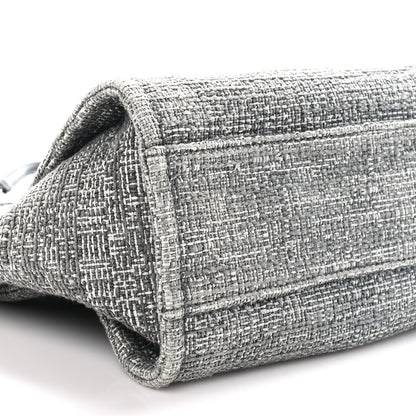 Chanel Woven Straw Raffia Small Deauville Tote Grey 9 of 10