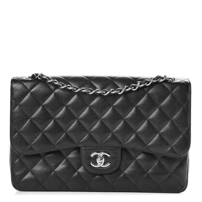 Chanel Caviar Quilted Jumbo Double Flap Black 1 of 16