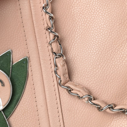 Chanel Caviar Accordion Flap Beige 16 of 19