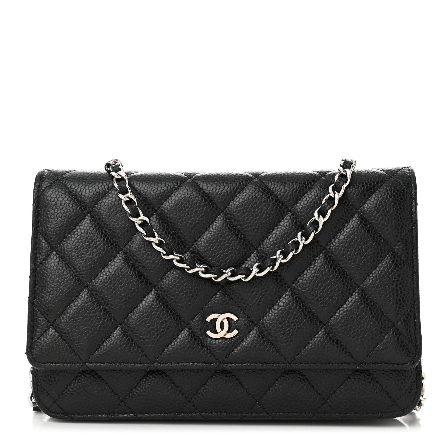 Chanel Caviar Quilted Wallet on Chain WOC Black 1 of 12