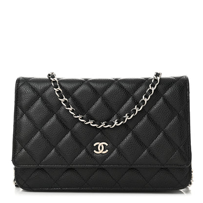 Chanel Caviar Quilted Wallet on Chain WOC Black 1 of 12