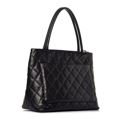 Chanel Caviar Quilted Medallion Tote Black 3 of 10