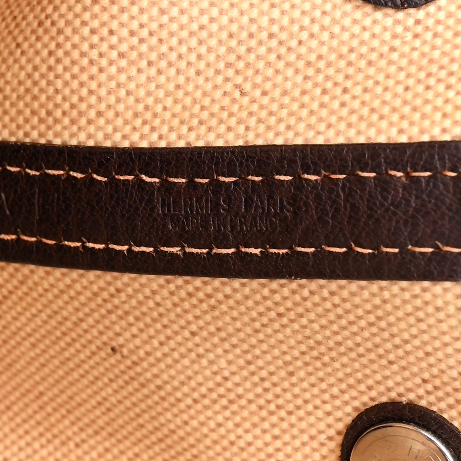 Hermes Buffle Skipper Toile Garden Party 30 TPM Marron Fonce 6 of 12