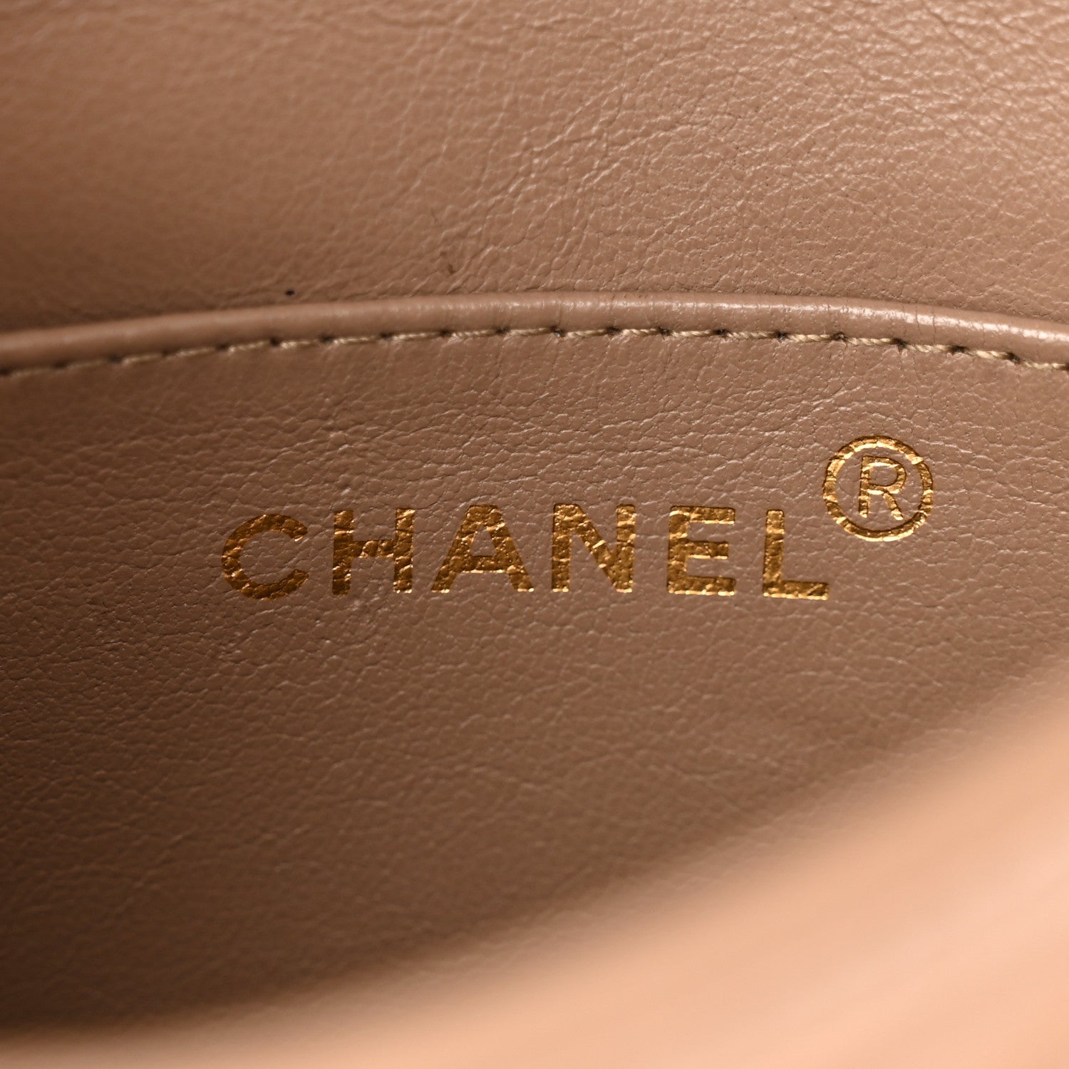 Chanel Lambskin Chevron Quilted Small Single Flap Beige 6 of 12