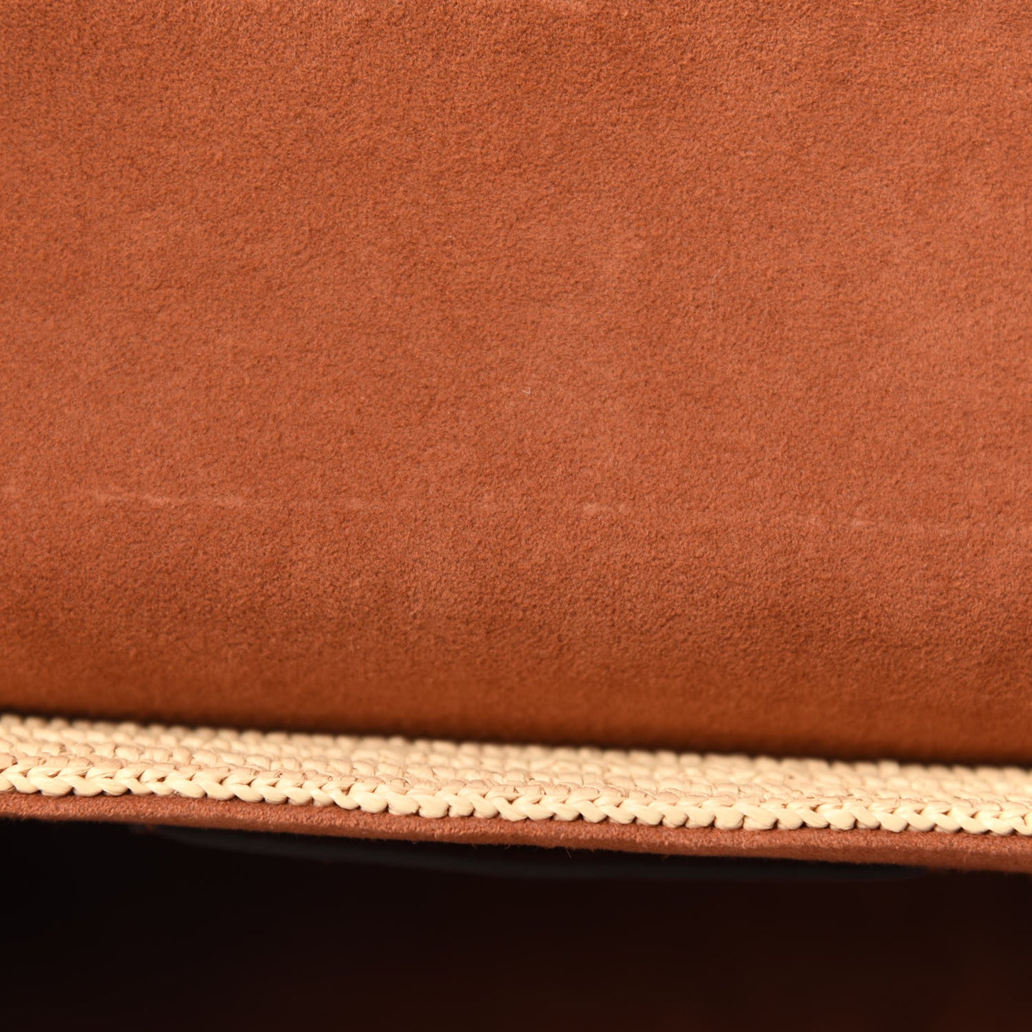 Calfskin Raffia Twist Shoulder Bag MM Caramel