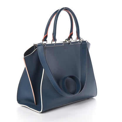 Fendi Vitello Dolce Century Petite 3Jours Tote Pavone 2 of 8