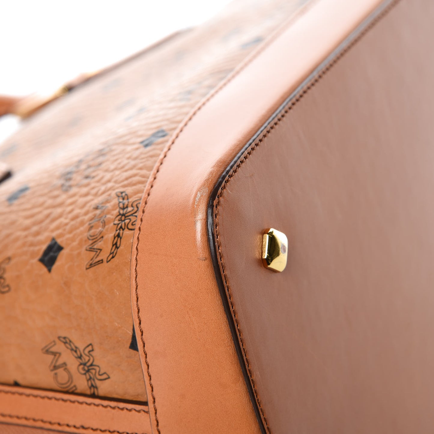 Visetos Heritage Bowler Bag Cognac