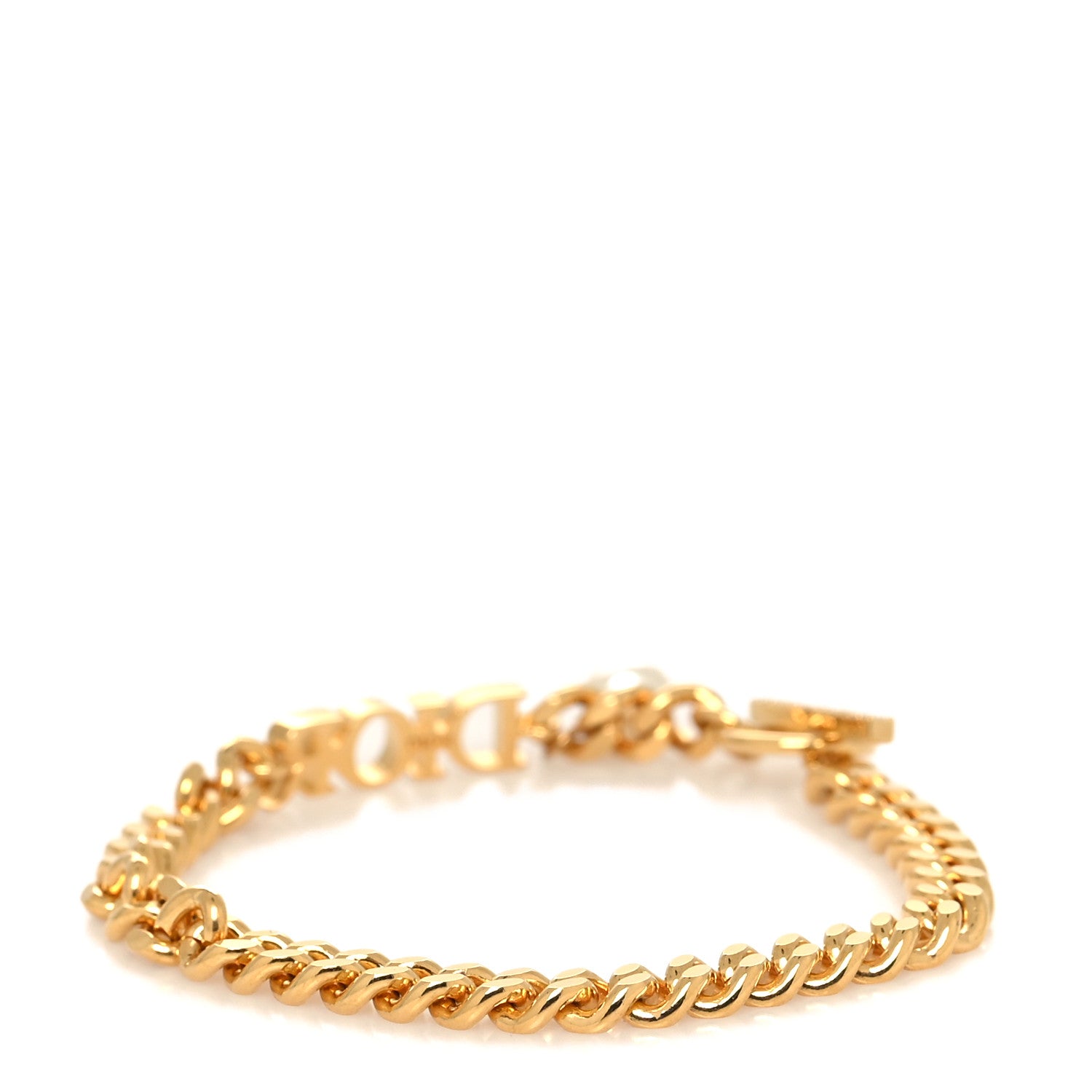 Christian Dior Metal Crystal Pearl Dio(r)evolution Bracelet Gold 3 of 5