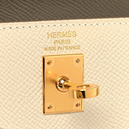 Hermes Epsom Kelly Sellier 25 Craie 6 of 11