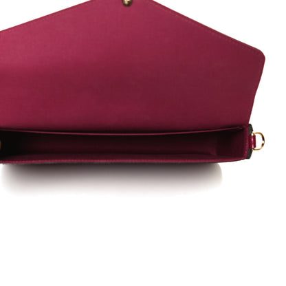 Louis Vuitton Vernis Felicie Chain Wallet Magenta 5 of 12
