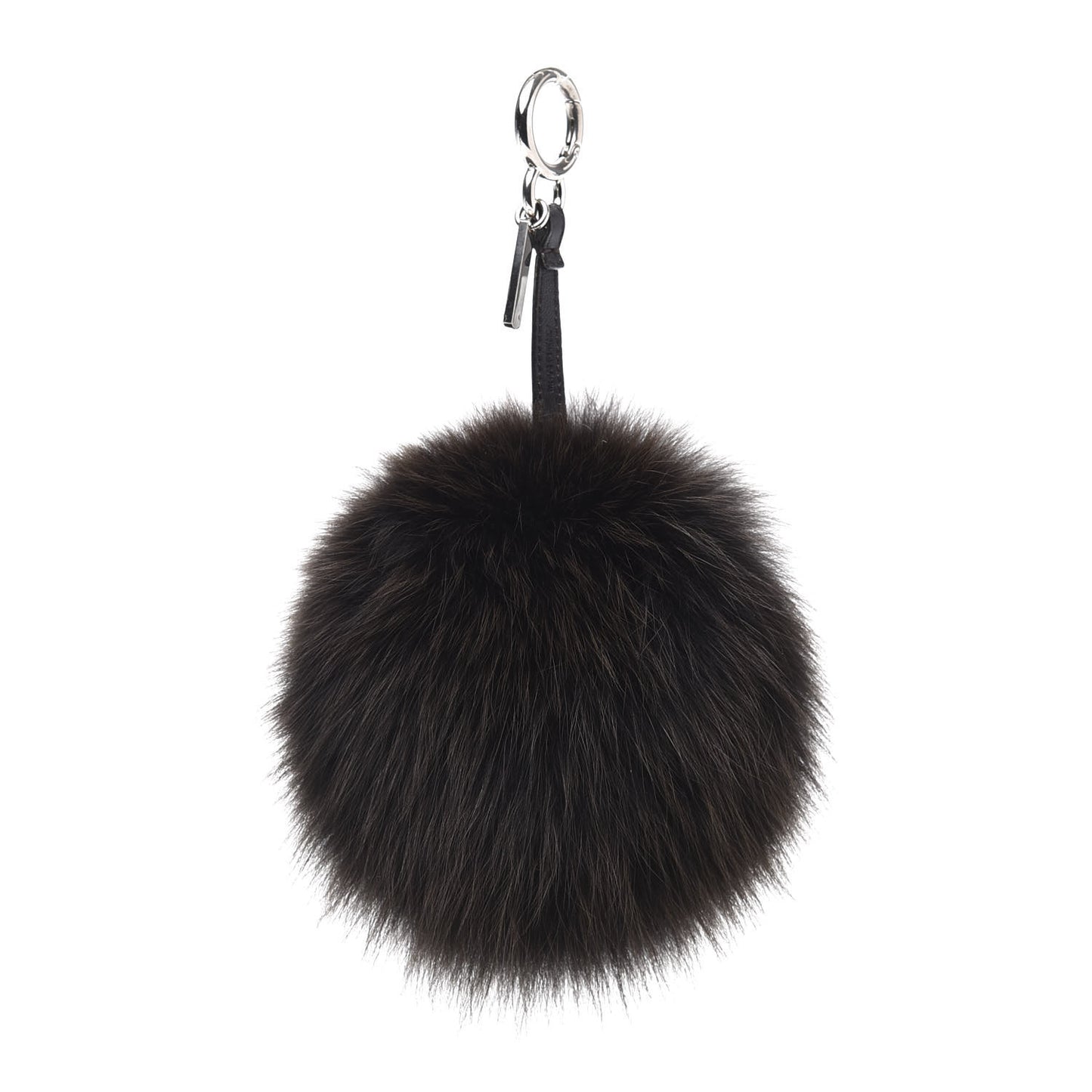 Fox Fur Shiny Nappa Bi-Color G ABCharm Bag Charm Moro Rosso Chiaro