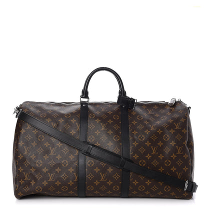 Louis Vuitton Monogram Macassar Keepall Bandouliere 55 1 of 7