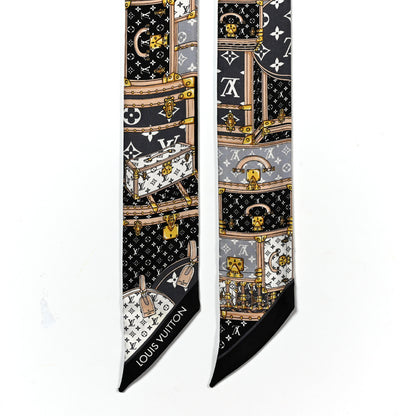 Louis Vuitton Silk Monogram Let's Go BB Bandeau Black 2 of 4