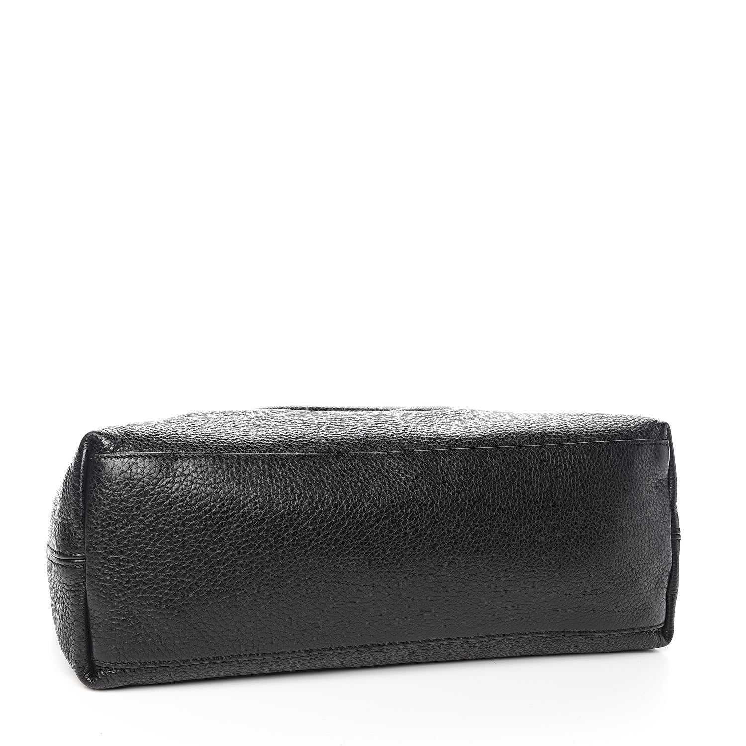 Gucci Pebbled Calfskin Medium Soho Chain Shoulder Bag Black 4 of 10