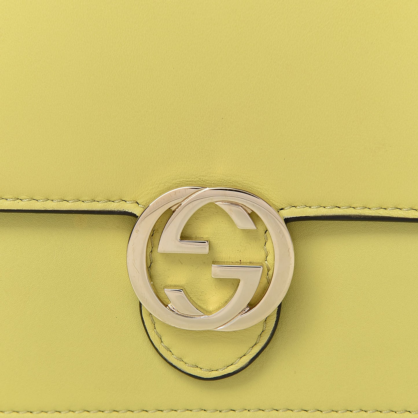 Moon Calfskin Icon Wallet Mimosa Flower
