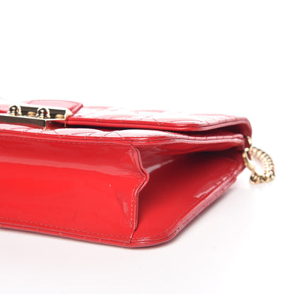 Christian Dior Patent Cannage Miss Dior Promenade Pouch Red 9 of 22