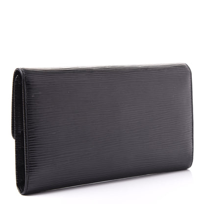 Louis Vuitton Epi Porte Tresor International Wallet Black 2 of 9