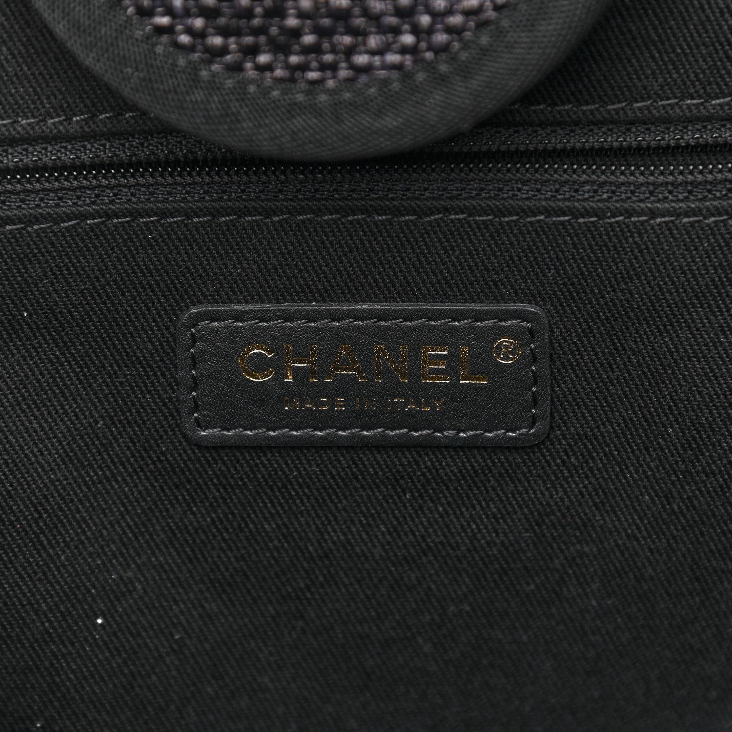 Chanel Woven Straw Raffia Medium Deauville Tote Black 6 of 9
