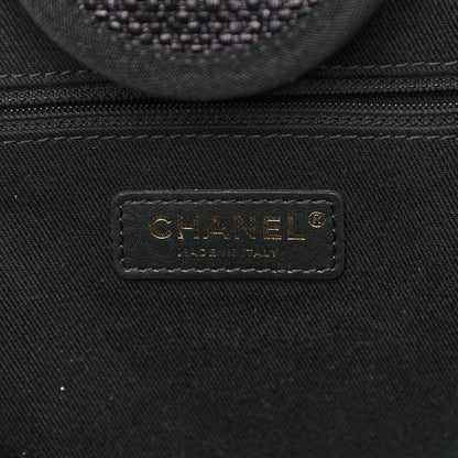 Chanel Woven Straw Raffia Medium Deauville Tote Black 6 of 9
