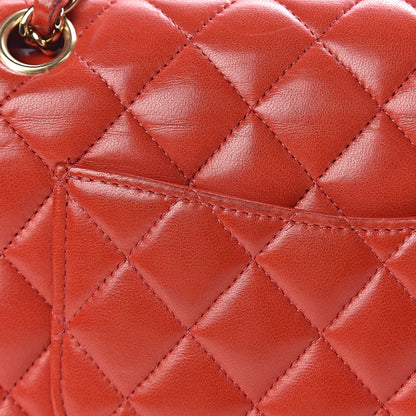 Chanel Lambskin Quilted Medium Double Flap Red 21 of 22