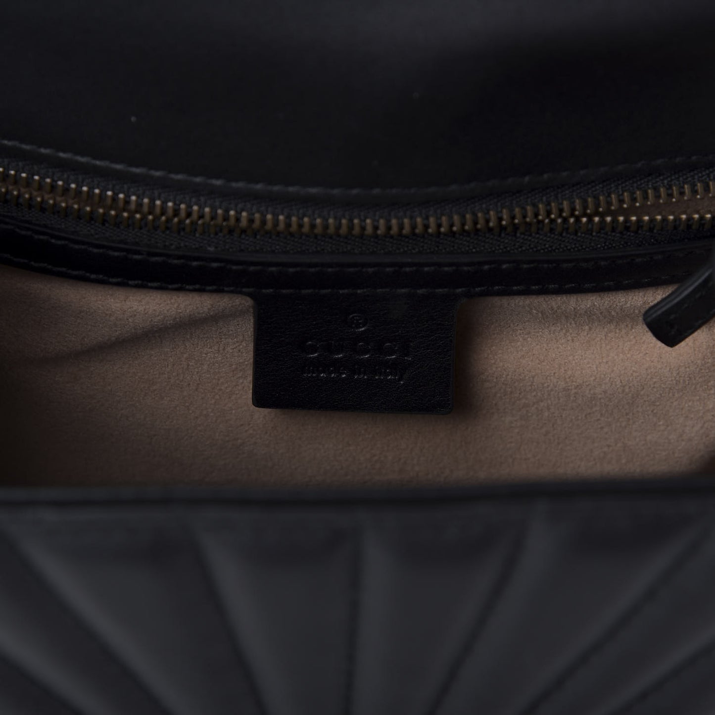 Calfskin Bamboo Trapuntata Queen Margaret Backpack Mystic White Black