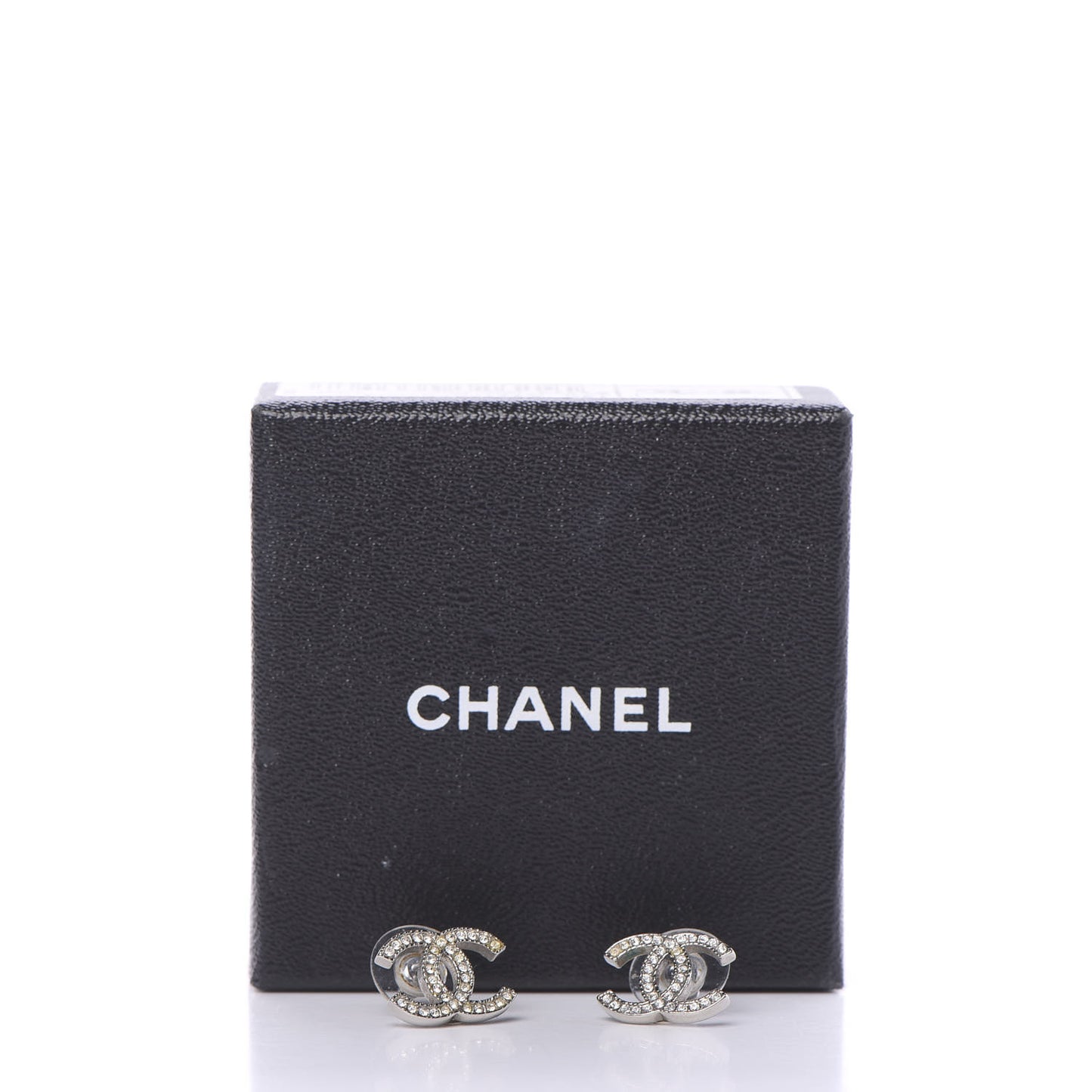 Crystal CC Earrings Silver