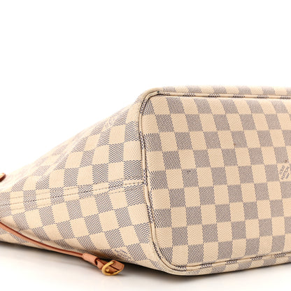 Louis Vuitton Damier Azur Neo Neverfull MM Rose Ballerine 11 of 17