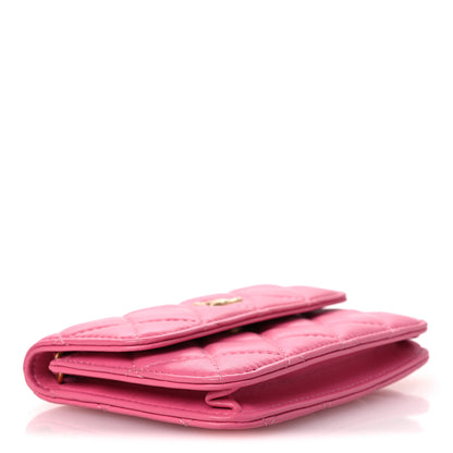 Chanel Lambskin Quilted Pearl Crush Clutch With Chain Pink 4 of 14